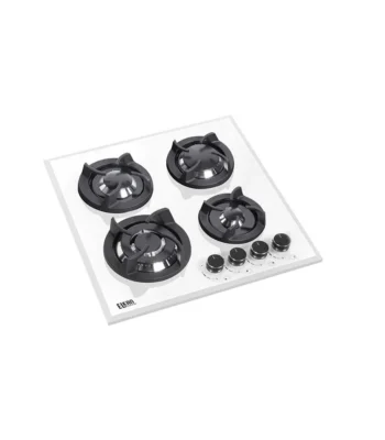 گاز شیشه ای سفید مدل E L KAN / G5902W چهار شعله