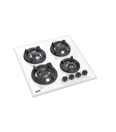 گاز شیشه ای سفید مدل E L KAN / G5902W چهار شعله