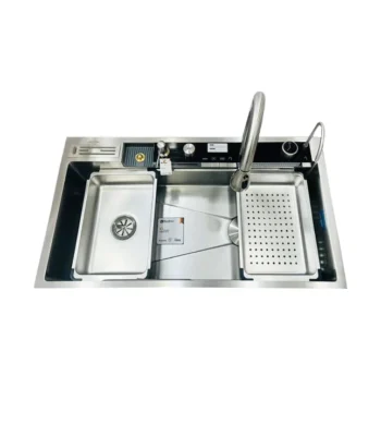 سینک پیانویی ۵ کلید استیل سایز 50×90