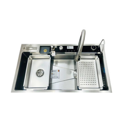 سینک پیانویی ۵ کلید استیل سایز 50×90