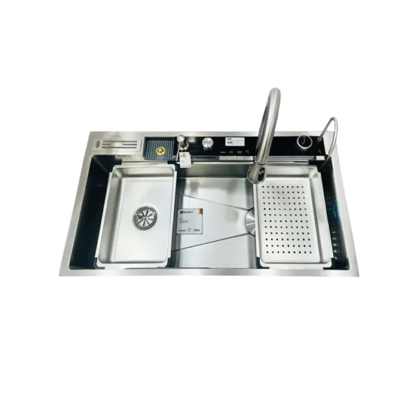 سینک پیانویی ۵ کلید استیل سایز 50×90