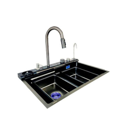 سینک پیانویی 7 کلید دودی سایز 46×75