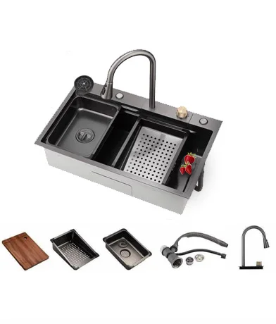 سینک-آبشاری-ساده-دودی-سایز-46×75