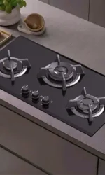 گاز شیشه ای رومیزی مشکی شرکت ای ال کن